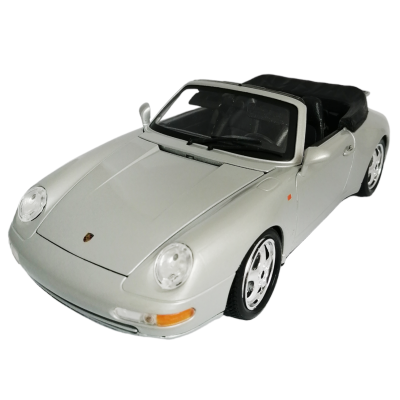 Porsche 911 Carrera Cabriolet 1:18 Bburago коллекционная модель автомобиля silver