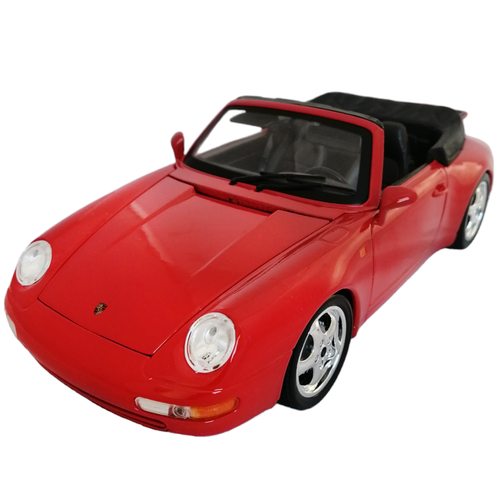Porsche 911 Carrera Cabriolet 1:18 Bburago коллекционная модель автомобиля red