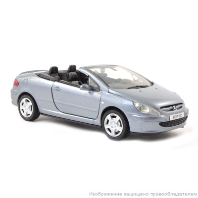 Коллекционная модель автомобиля Peugeot 307CC 2003 года, 1:24, MotorMax