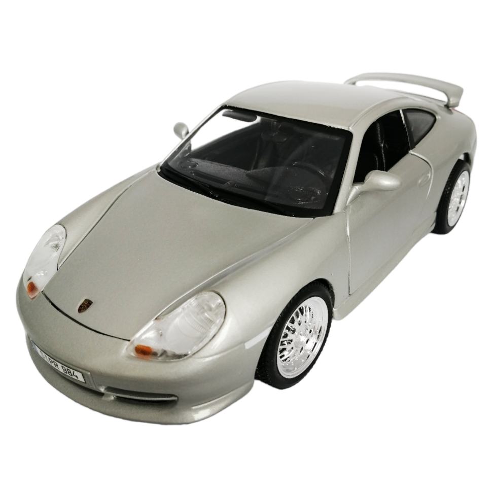 Porsche GT3 Strasse 1:18 Bburago коллекционная модель автомобиля silver