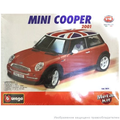 Сборная модель автомобиля Mini Cooper 2001, 1:18