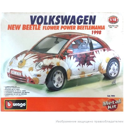 Сборная модель автомобиля Volkswagen New Beetle 1998 Flower Power Beetlemania 1:18 1