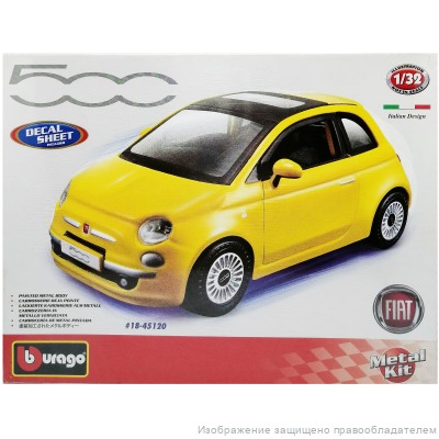 Fiat 500 New 1/32 сборная коллекционная модель автомобиля 