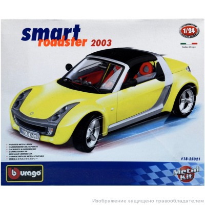 Smart Roadster Coupe 2003 Bburago 1:24 сборная масштабная модель автомобиля 