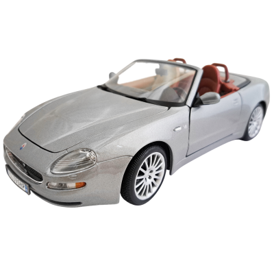 Maserati GT Spyder Cabriolet 1:18 Bburago коллекционная модель автомобиля silver
