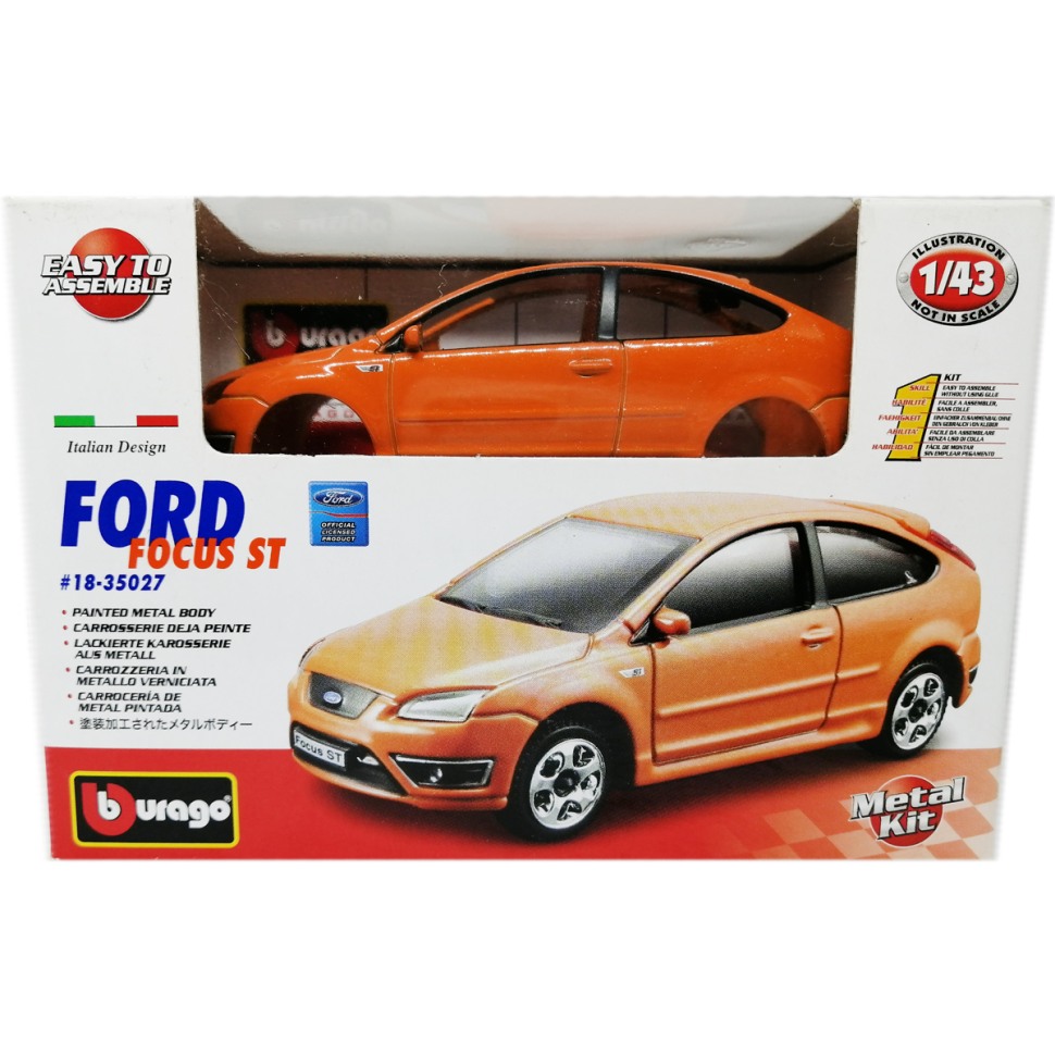 Сборная модель Ford Focus ST 1:43, Bburago