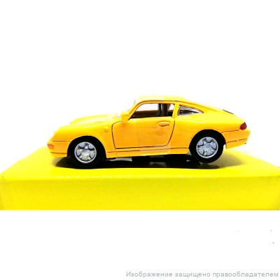 Коллекционная модель Porsche 911 желтая 1:43, металл, Motormax