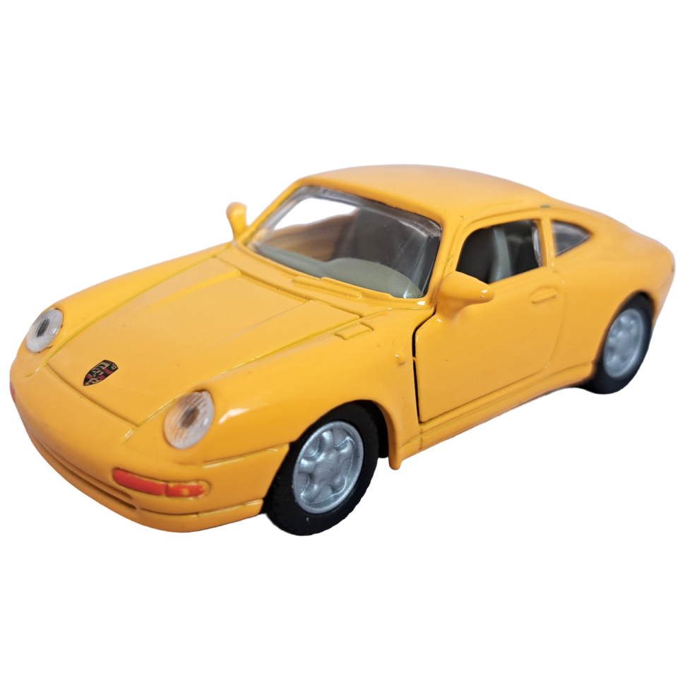 Porsche 911 желтая масштаба 1:43, металл Коллекционная модель 