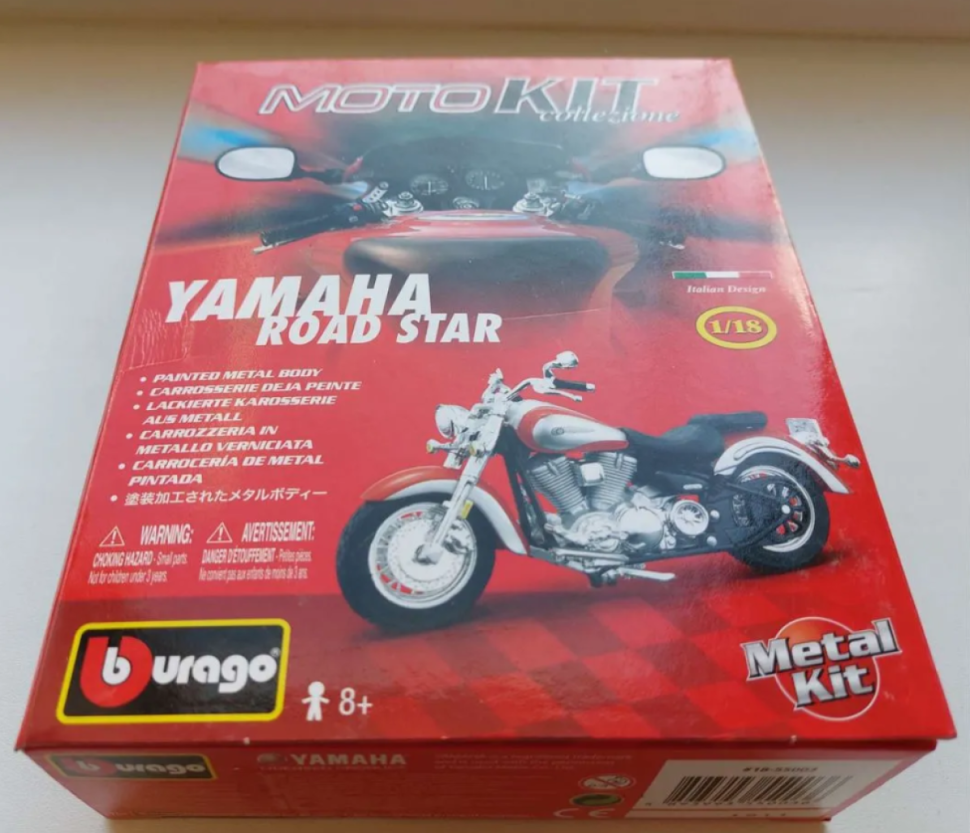 Yamaha Road Star Bburago 1/18 сборная модель мотоцикла