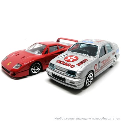 Модель Ferrari F40 + Ford Sierra 1:43, металл, Bburago