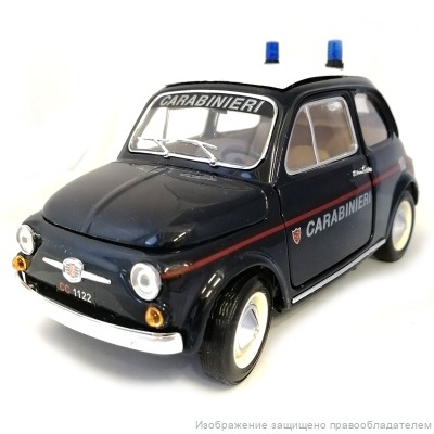 Fiat 500 Carabinieri 1/18 Bburago коллекционная масштабная машинка масштаб 1:18