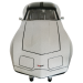 Chevrolet Corvette 1979, масштаб 1:24 коллекционная металлическая модель автомобиля silver