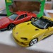 Модель Dodge Viper SRT/10 желтый + Ferrari 512 1:43, металл, Bburago