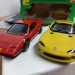 Модель Dodge Viper SRT/10 желтый + Ferrari 512 1:43, металл, Bburago