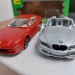 Модель BMW Z3 + Ferrari 456 GT 1:43, металл, Bburago