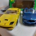 Модель BMW Z3 M + Ferrari 550 Maranello желтая 1:43, металл, Bburago