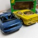 Модель BMW Z3 M + Ferrari 550 Maranello желтая 1:43, металл, Bburago
