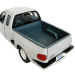 Ford F-150 2001 Ford F-150 SuperCab Flareside MOTOR MAX 1:24 silver