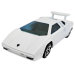 Lamborghini Countach 5000 коллекционная машинка, масштаб 1:43, металл white