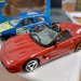 Модель Renault Clio синий + Chevrolet Corvette 1:43, металл, Bburago