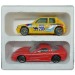 Модель Peugeot 205 turbo + Chevrolet Corvette 1:43, металл, Bburago