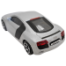 Audi R8 коллекционная машинка, масштаб 1:43, металл silver