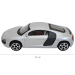 Audi R8 коллекционная машинка, масштаб 1:43, металл silver