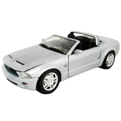 Ford 2004 Mustang GT Concept Convertible 1:24 коллекционная металлическая модель автомобиля silver