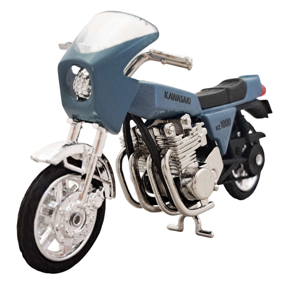 Коллекционная модель мотоцикла Kawasaki KZ 1000, масштаб 1:24 1