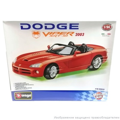 Dodge Viper SRT-10 (2003) Cabriolet Bburago 1:24 сборная масштабная модель автомобиля 