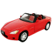 Honda S2000 масштаб 1:24 коллекционная металлическая модель автомобиля red