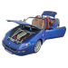 Maserati GT Spyder Cabriolet 1:18 Bburago коллекционная модель автомобиля blue