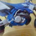 Мотоцикл Yamaha YZ250 коллекционная модель 1:18