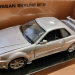 Nissan Skyline GT-R 2002 масштаб 1:24 коллекционная модель автомобиля silver