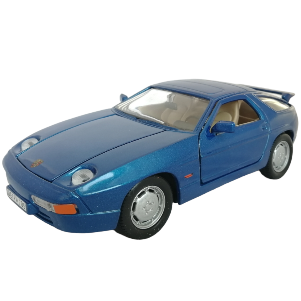 Porsche 928 S4 1:24 коллекционная модель автомобиля blue