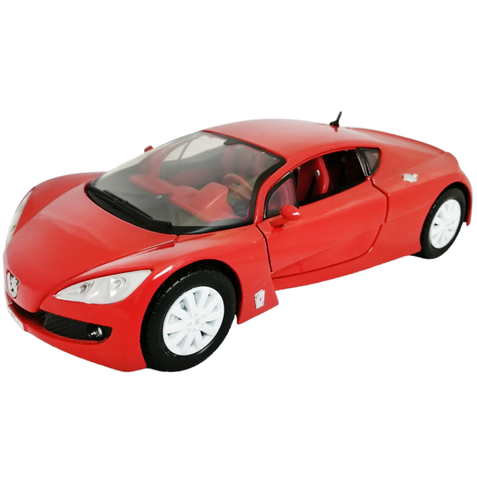 Peugeot RC 1:24 коллекционная металлическая модель автомобиля red