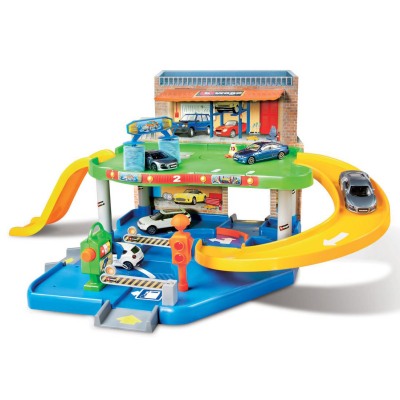 Гараж-парковка двухуровневая с машинкой 1:43 Bburago 