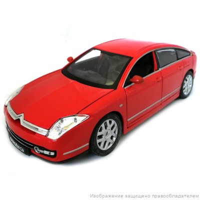 Citroen C6 1:20 Bburago коллекционная металлическая модель автомобиля red