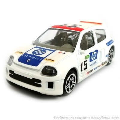 Renault Clio Trophy коллекционная модель 1:43, металл, Bburago