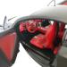 Peugeot RC 1:24 коллекционная металлическая модель автомобиля black
