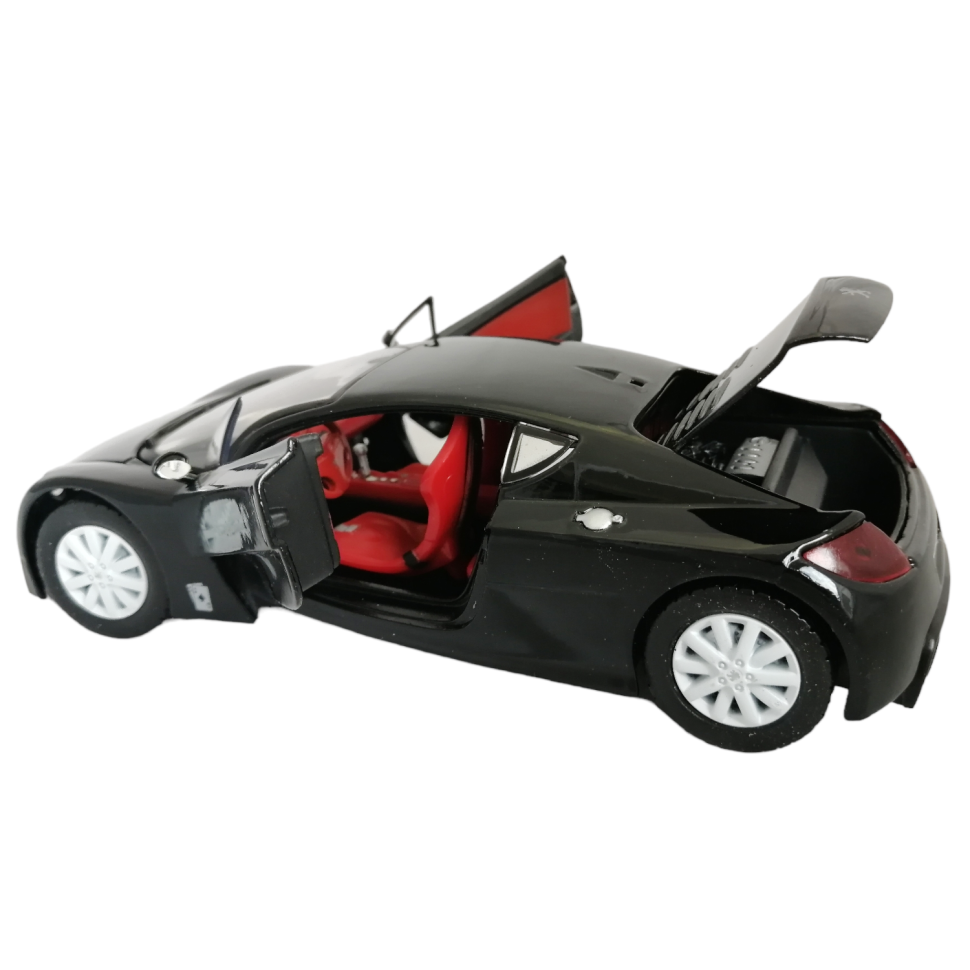 Peugeot RC 1:24 коллекционная металлическая модель автомобиля black