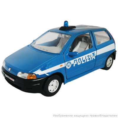 Fiat Punto Polizia 1:24 коллекционная масштабная металлическая модель автомобиля