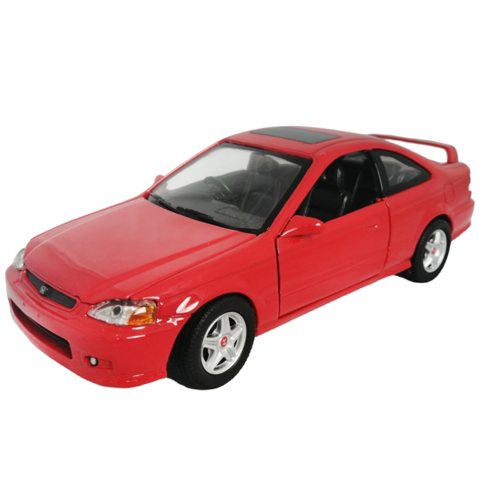 Honda 2000 Civic Si Coupe 1:24 коллекционная модель автомобиля red