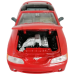 Ford 1998 Mustang Convertible 1:24 коллекционная металлическая модель автомобиля red