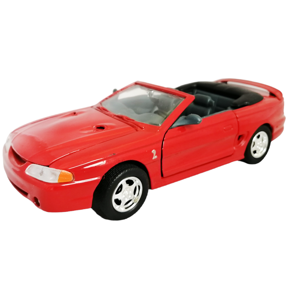 Ford 1998 Mustang Convertible 1:24 коллекционная металлическая модель автомобиля red