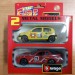 Модель Renault Clio желтый + Porsche 924 1:43, металл, Bburago