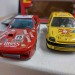 Модель Renault Clio желтый + Porsche 924 1:43, металл, Bburago