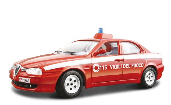 Alfa Romeo 156 Vigili del Fuoco 1993 коллекционная модель автомобиля 1:24