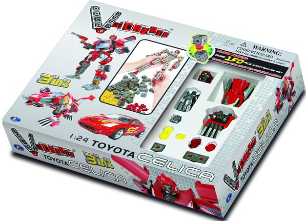 Машинка трансформер V-Create 3 в 1 Toyota Celica 1:24
