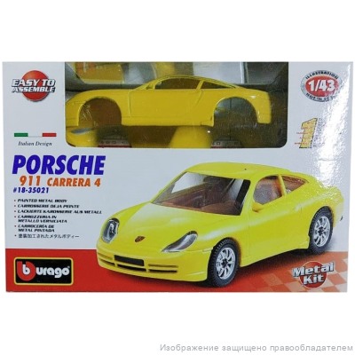 Porsche Carrera 911 Bburago 1/43 сборная коллекционная модель автомобиля